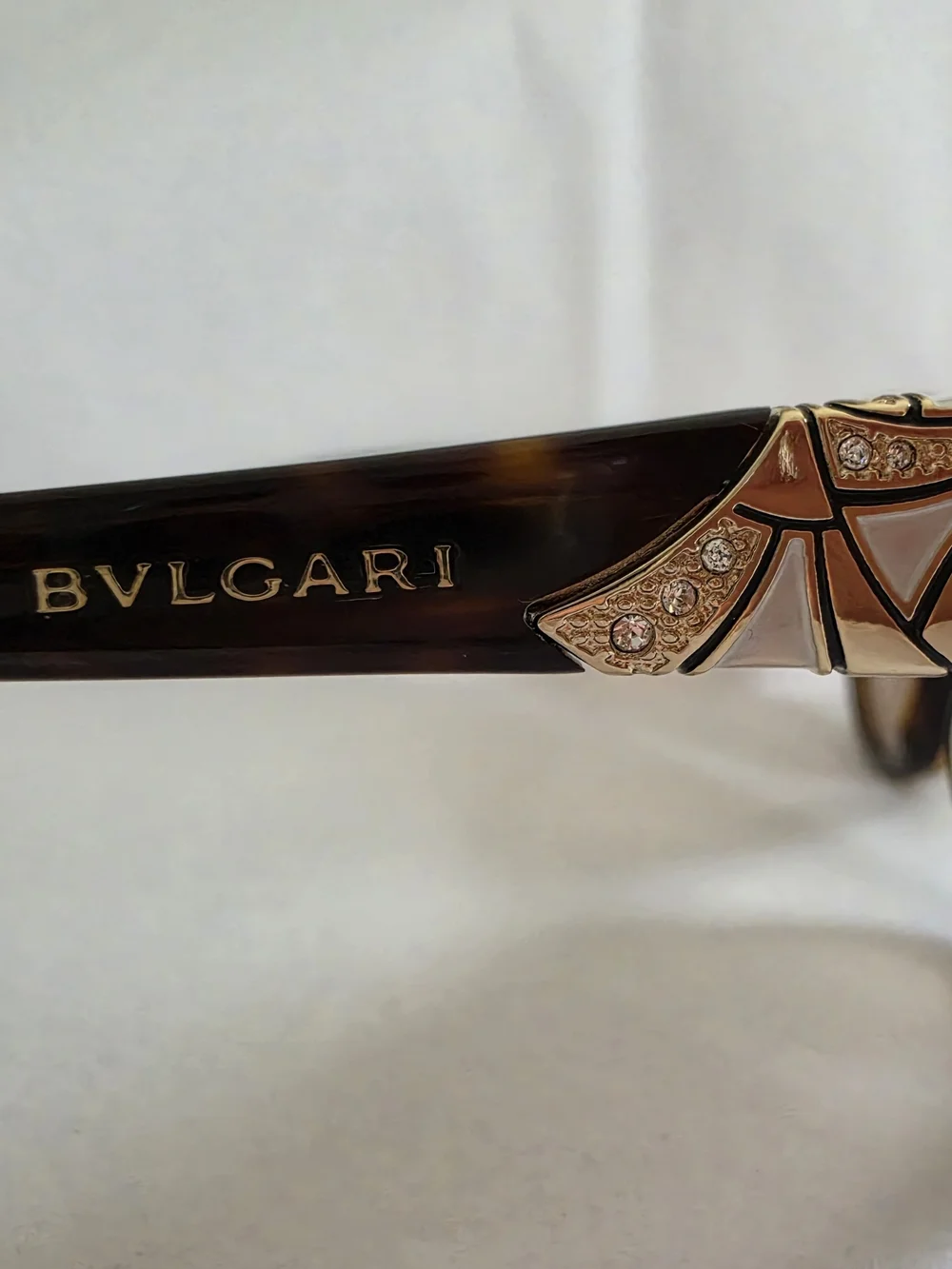Bvlgari Tortoiseshell Cat-Eye Sunglasses with Brown Lenses